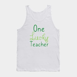 'One Lucky Teacher' St. Patrick's Day T-Shirt Tank Top